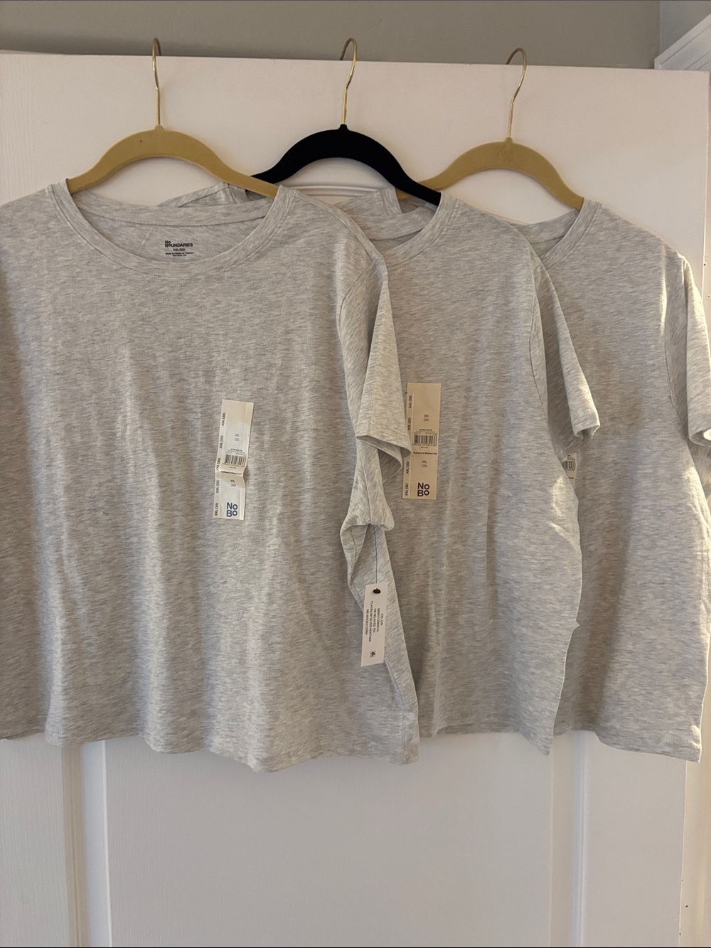 NWT No Boundaries Light Gray Short-Sleeve Crewneck Tee - Bundle of 3 SZ XXL-20
